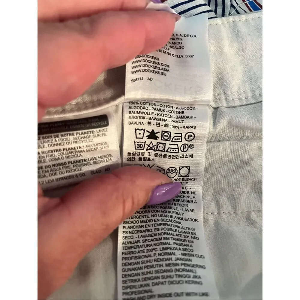 Dockers Putty Classic Fit Cargo Shorts sz 40 EUC